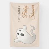 Schattigee pompoen genderneutraal Halloween Baby s Spandoek (Verticaal)
