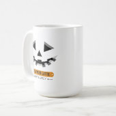 Schattigee pompoen gezicht  Halloween Koffiemok (Voorkant links)