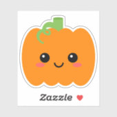 Schattigee Pompoen Gezicht Vinyl Sticker voor Tumb (Vel)