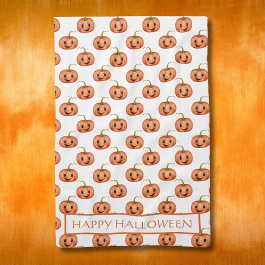 Schattigee pompoen Halloween Custom Theedoek