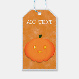 Schattigee Pompoen Halloween Waterverf Baby shower Cadeaulabel