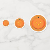 Schattigee Pompoen Halloween Waterverf Baby shower Confetti (Voorkanten)