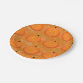 Schattigee Pompoen Halloween Waterverf Baby shower Papieren Bordje (Gekanteld)