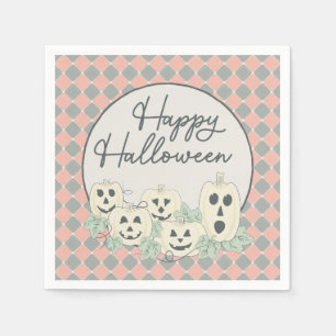 Schattigee pompoen-Happy Halloween Servet