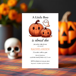 Schattigee pompoen Herfst Halloween-thema Baby sho Kaart