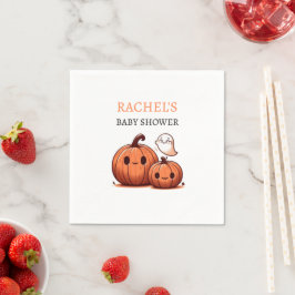 Schattigee pompoen Herfst Halloween-thema Baby sho Servet