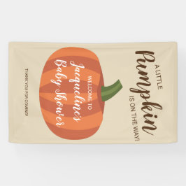 Schattigee Pompoen Herfst Herfst Welkom in Baby sh Spandoek