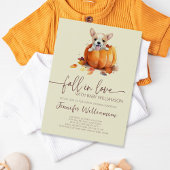 Schattigee pompoen Herfst in liefde Baby shower Kaart