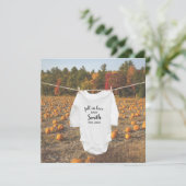 Schattigee pompoen Herfst in liefde herfst foto zw Aankondiging (Staand voorkant)