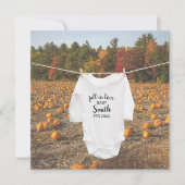 Schattigee pompoen Herfst in liefde herfst foto zw Aankondiging (Voorkant)