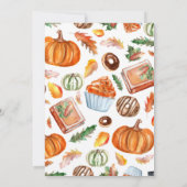 Schattigee pompoen herfst Thanksgiving ELKE LEEFTI Kaart (Achterkant)