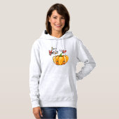 Schattigee pompoen "Hi" Hoodie (Voorkant volledig)