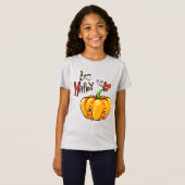 Schattigee pompoen "Hi" T-shirt (Voorkant volledig)