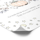 Schattigee pompoen Hoeveel Snoepjes Baby shower sp Poster (Hoek)