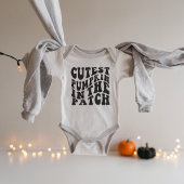 Schattigee pompoen in de Patch Baby Bodysuit