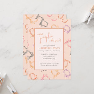 Schattigee pompoen in de Patch Baby shower Uitnodi Kaart