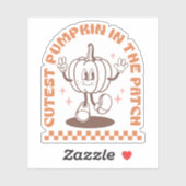 Schattigee pompoen in de patch | HERFST | op maat Sticker (Vel)