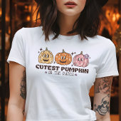 Schattigee pompoen in de Patch Retro Halloween Tri-Blend Shirt