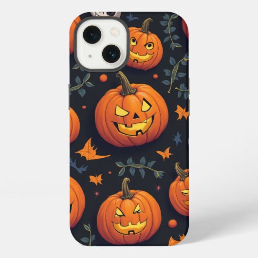 Schattigee pompoen iPhone case Hoesje (Achterkant)
