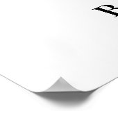 Schattigee pompoen is onderweg | Halloween-Baby sh Poster (Hoek)