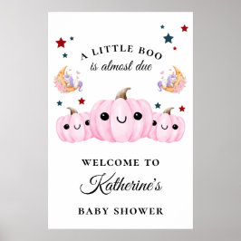 Schattigee pompoen is onderweg | Halloween-Baby sh Poster