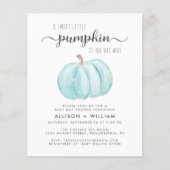 Schattigee pompoen koppels baby jongen douche uitn (Voorkant)