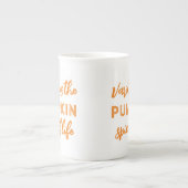 Schattigee pompoen kruiden herfst porselein kop (Voorkant)