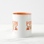 Schattigee pompoen kruidenseizoen herfstkoffie mok (Midden)