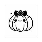 Schattigee pompoen met boog rubberstempel (Afrduk)