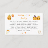 Schattigee Pompoen Op de Weg Baby shower Boek voor Informatiekaartje (Voorkant)