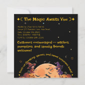 Schattigee pompoen patch Kinder Halloween Uitnodig Kaart (Achterkant)