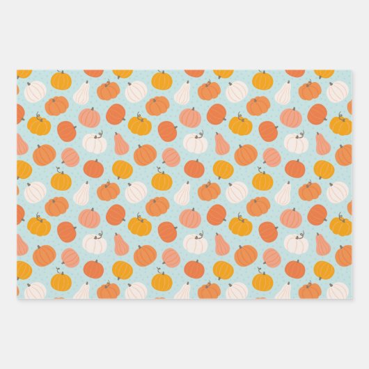 Schattigee Pompoen Patch Trucks met Dieren Inpakpapier Vel (Voorkant 2)