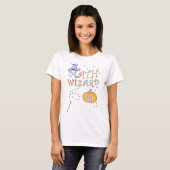 Schattigee Pompoen Pie Wiskunde Wizard Teacher Hal T-shirt (Voorkant volledig)