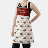 Schattigee Pompoen Pies Patroon Thanksgiving Girly Schort (Insitu)