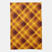 Schattigee pompoen Sinaasappel geruite keukenhandd Theedoek (Verticaal)