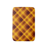 Schattigee pompoen Sinaasappel geruite kleine badm Badmat (Voorkant Verticaal)