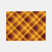 Schattigee pompoen Sinaasappel geruite kleine flee Fleece Deken (Voorkant (Horizontaal))