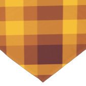 Schattigee pompoen Sinaasappel geruite kleine tafe Korte Tafelloper (Hoek)