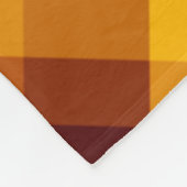 Schattigee pompoen Sinaasappel geruite medium flee Fleece Deken (Hoek)