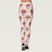 Schattigee pompoen Snoep Halloween Leggings (Achterkant)