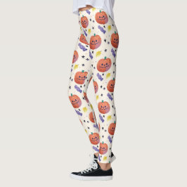 Schattigee pompoen Snoep Halloween Leggings