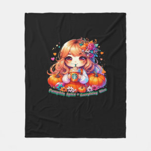 Schattigee pompoen specerij & alles leuke Stickers Fleece Deken