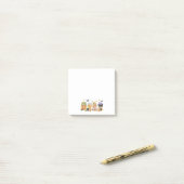 Schattigee pompoen stickie noten post-it® notes (Op bureau)