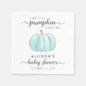 Schattigee pompoen Waterverf Baby Jongensdouche Servet (Voorkant)