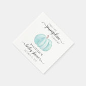 Schattigee pompoen Waterverf Baby Jongensdouche Servet (Hoek)