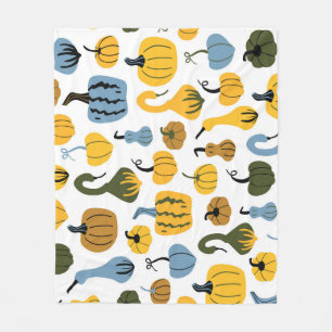 Schattigee pompoenen Cartoon Hand getrokken Fleece Deken