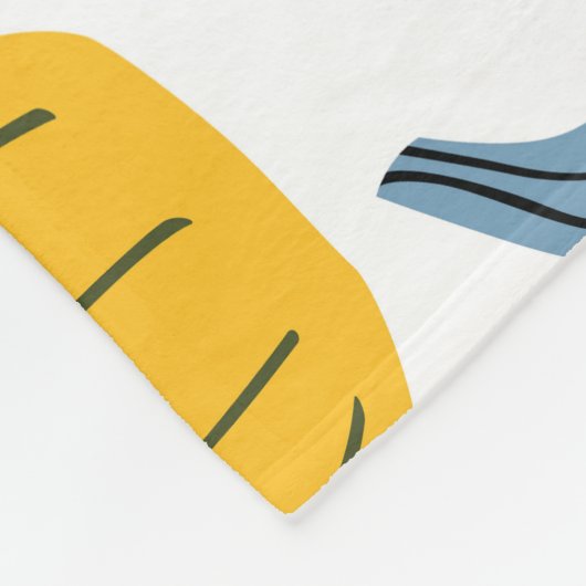 Schattigee pompoenen Cartoon Hand getrokken Fleece Deken (Hoek)