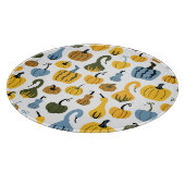 Schattigee pompoenen Cartoon Hand getrokken Snijplank (Hoek)