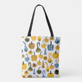 Schattigee pompoenen Cartoon Hand getrokken Tote Bag (Achterkant)