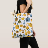 Schattigee pompoenen Cartoon Hand getrokken Tote Bag (Dichtbij)